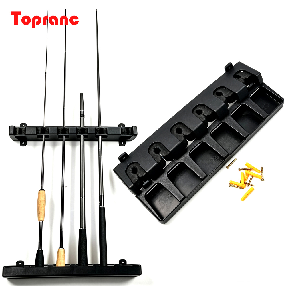 Fishing Rod Rack - Supports muraux horizontaux Topranc pour cannes