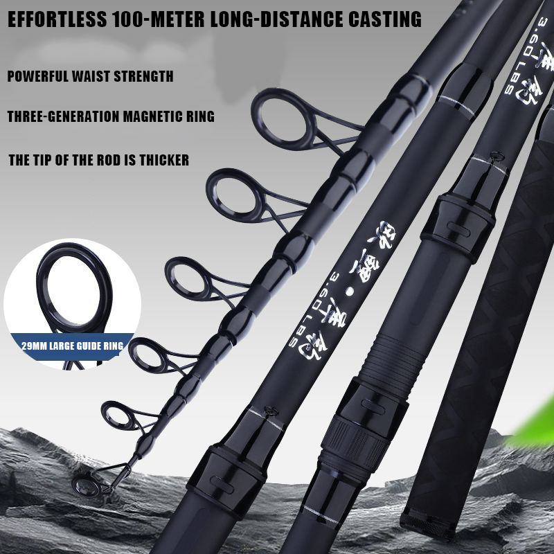 Canne à pêche spinning en carb - Fishing Rod Surf avis et prix