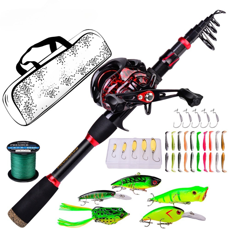 Kit complet de canne à pêche e - Fishing Rod Carbon Fiber avis et prix