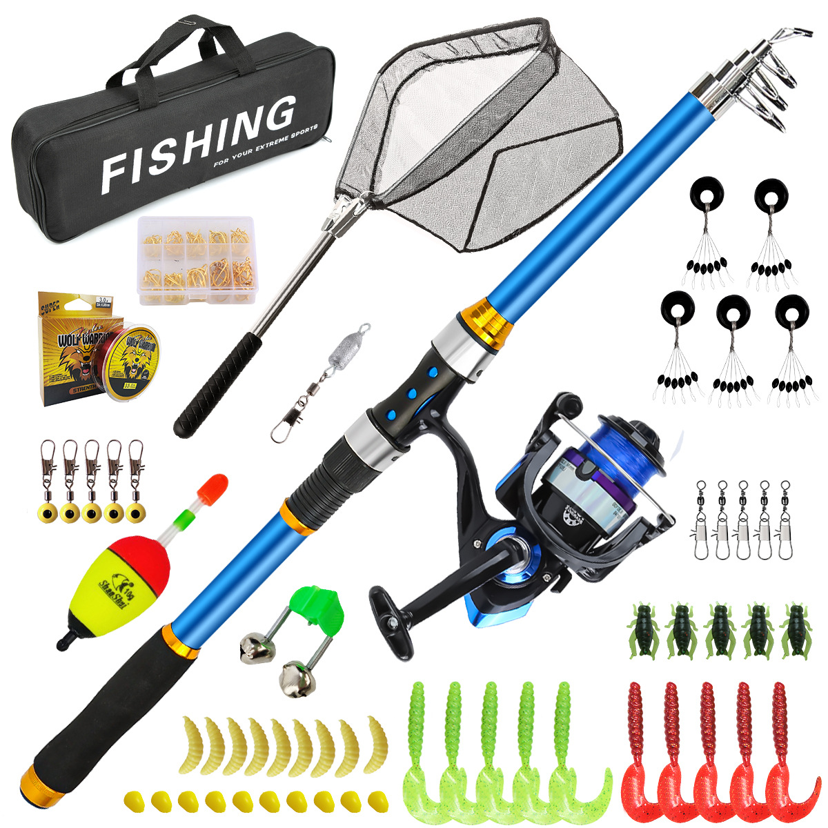 Ensemble de canne à pêche téle - Fishing Rod Carbon Fiber avis et prix